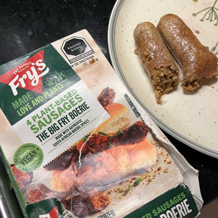 photo of Fry's Family Food Plant-Based Sausages - The Big Fry Boerie shared by @esteficasotti on  08 Oct 2025 - review