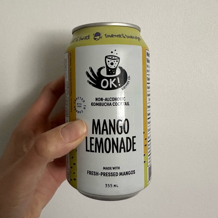 photo of Ok! Drinks Co Kombucha Cocktail Mango Lemonade shared by @nanepessoa on  01 Apr 2024 - review