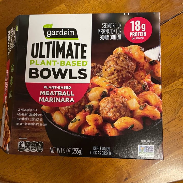 photo of Gardein ultimate plant based bowls meatball marinara shared by @maccafan1974 on  27 Mar 2025 - review