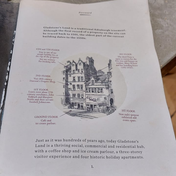 photo of Gladstone's Land (National Trust for Scotland) Cinnamon bun shared by @cloudyaquilegia on  21 Sep 2025 - review