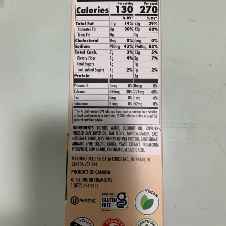 photo of Daiya cheddar cheese sauce - oat - new and improved shared by @onehungryvegan on  23 Mar 2024 - review
