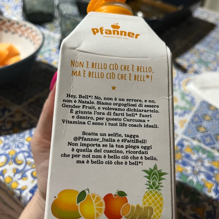 photo of Pfanner #FattiBell* Spremuta di Frutta + Curcuma Vitamina C shared by @silviaaaa on  07 Aug 2024 - review