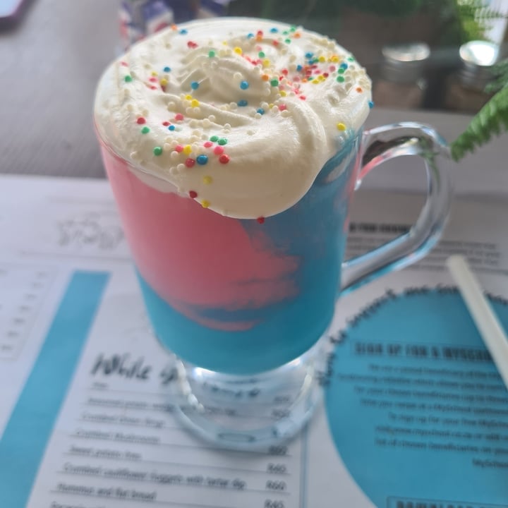 photo of Asher's Corner Cafe @ Ashers Farm Sanctuary Baby Shake - Cotton Candy shared by @michthevegan on  14 Feb 2024 - review