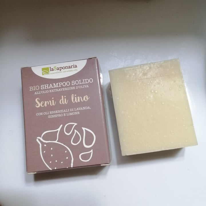 photo of La Saponaria Doccia shampoo solido ai Semi di lino shared by @govegan2020 on  10 Sep 2023 - review