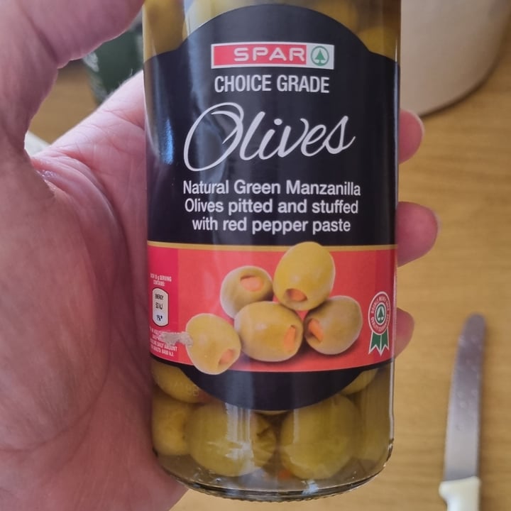 photo of Spar Olives Natural Green Manzanilla shared by @vegankitchensa on  31 Dec 2023 - review