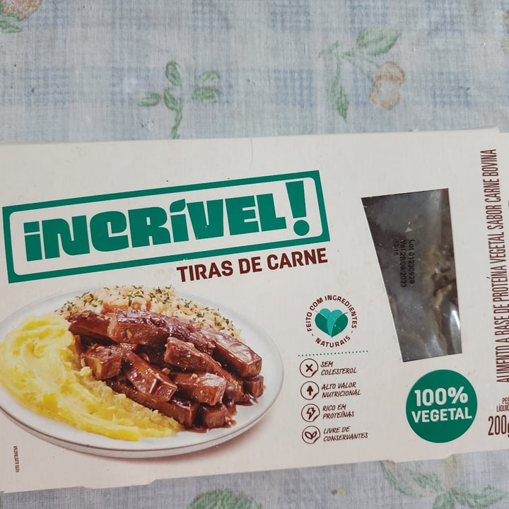 photo of Incrível Tiras de Carne shared by @thaismaluf on  01 Oct 2023 - review