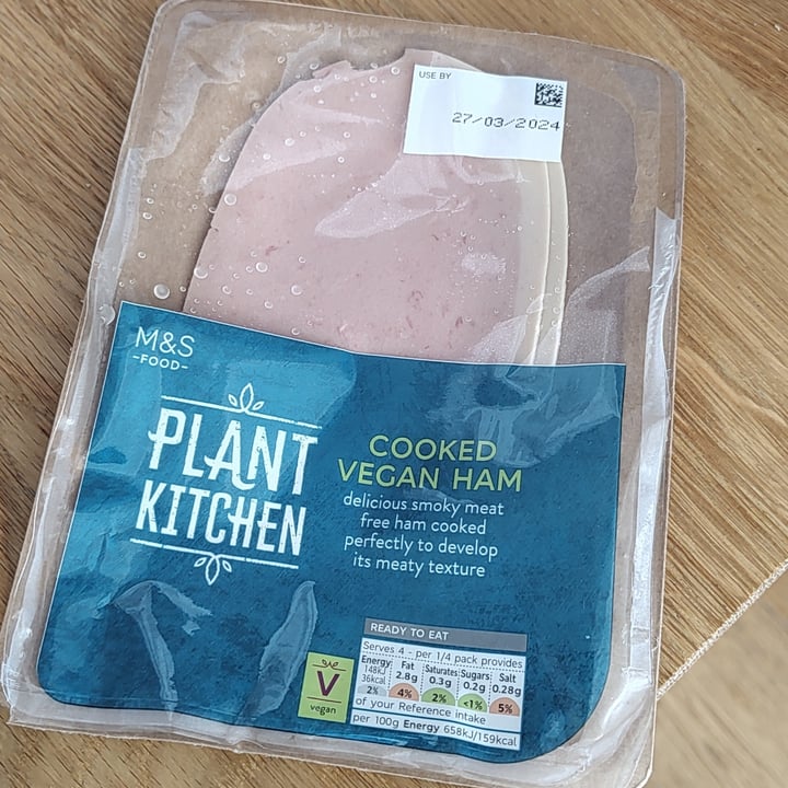 photo of Plant Kitchen (M&S) cooked Vegan ham shared by @the-vegan-one on  09 Mar 2024 - review