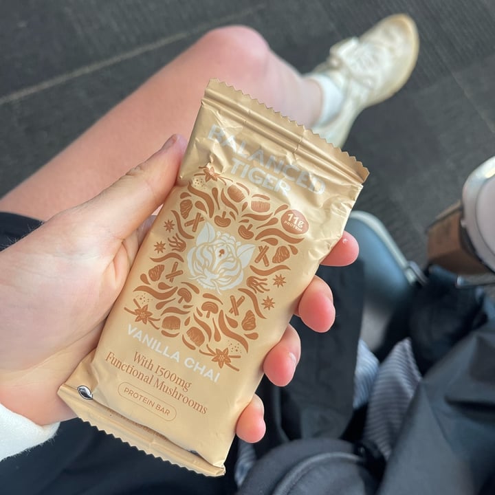 photo of balanced tiger mushroom bars vanilla chai shared by @lilyycaroline on  02 Apr 2025 - review