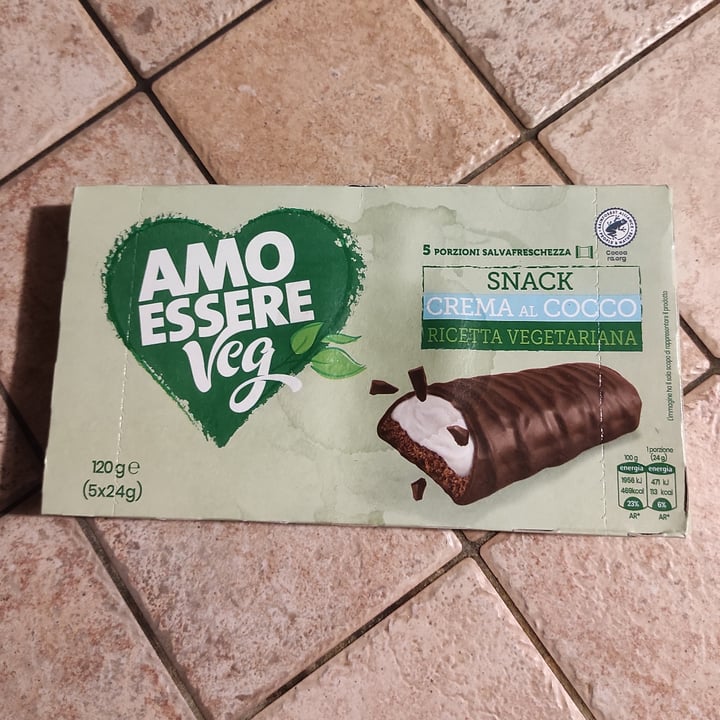 photo of Amo Essere Veg snack crema al cocco shared by @giorgia3 on  23 Jun 2025 - review