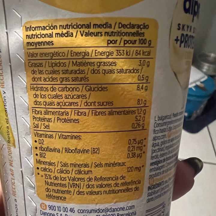 photo of Alpro Skyr Style +Proteína Exótico Mango Maracuyá shared by @deboramora on  02 Oct 2025 - review