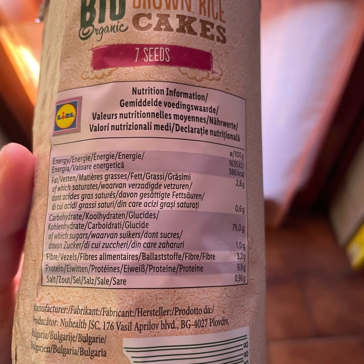 photo of Bio-organic Brown rice cakes 7 seeds shared by @vittolovestahini on  03 Nov 2024 - review