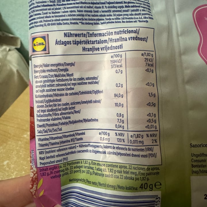photo of lupilu Rijstwafels framboos shared by @millito on  06 Sep 2025 - review