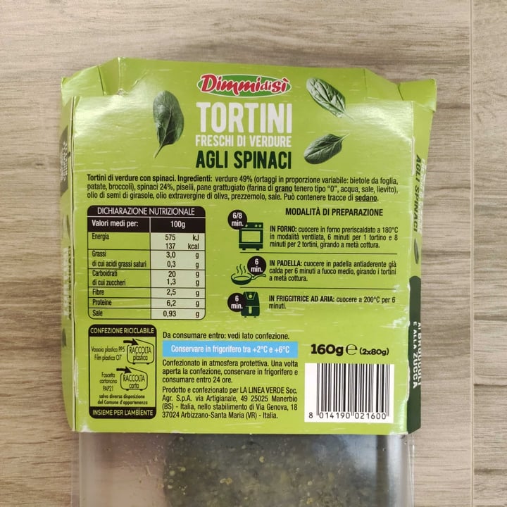 photo of Dimmidisi Tortini Freschi Di Verdure Agli Spinaci shared by @dontinella on  04 Aug 2025 - review