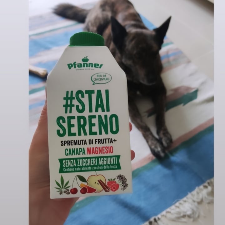 photo of Pfanner #StaiSereno Spremuta di frutta + canapa cannella shared by @felika on  25 Sep 2023 - review