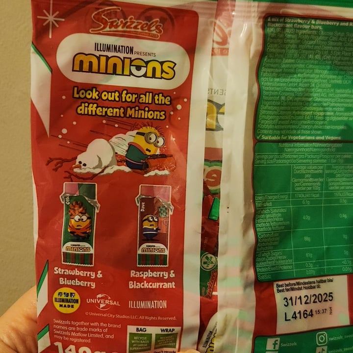 photo of Swizzels Minions Very Berry Chews shared by @josiearmadillo on  30 May 2025 - review