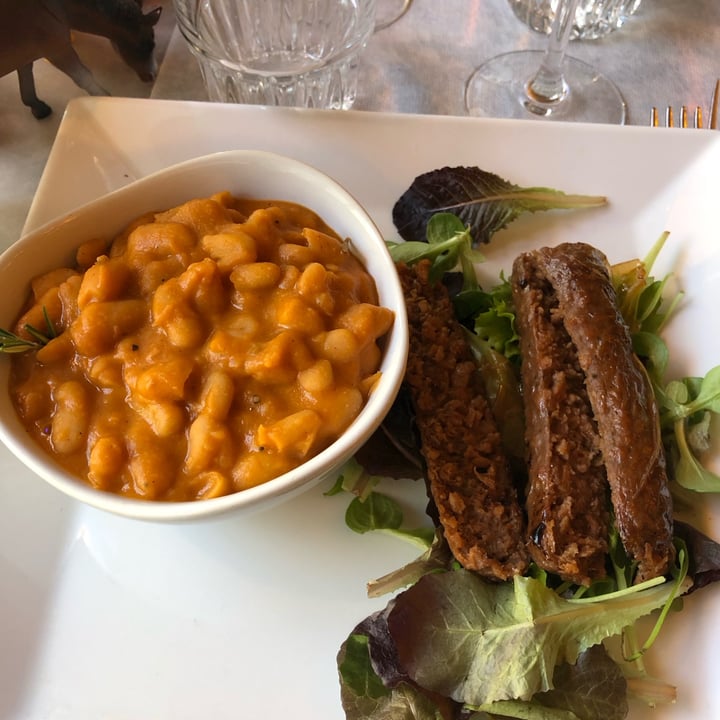 photo of L'OV Osteria Vegetariana fagioli all’uccelletto con salsiccia shared by @aaaagaaataaaa on  17 Jan 2025 - review