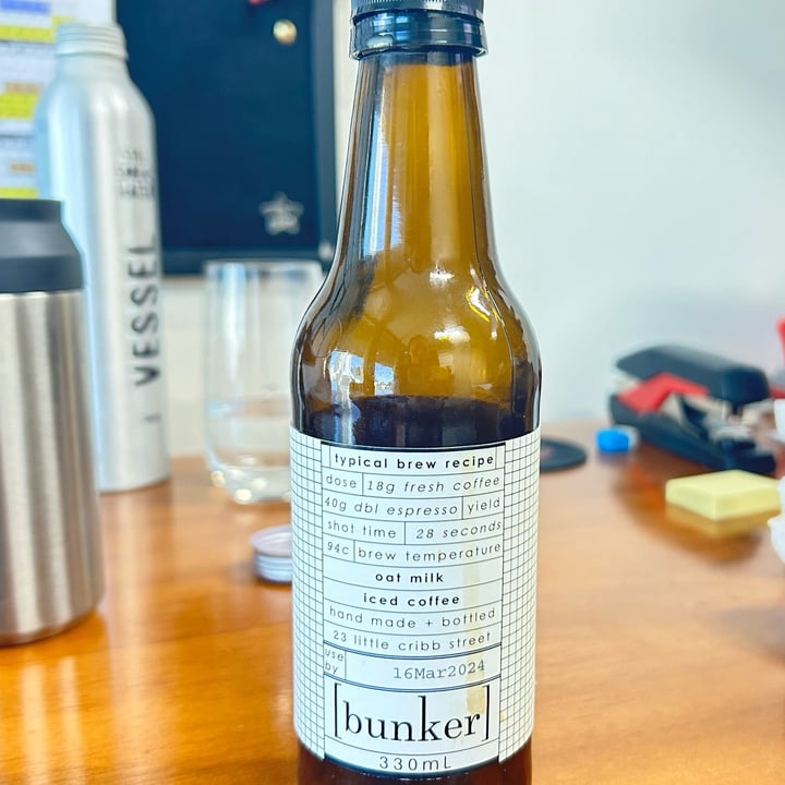 photo of Bunker Oat Milk Iced Coffee shared by @itsjustmel on  12 Mar 2024 - review