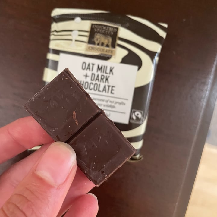 photo of Endangered Species Chocolate Oat Milk + Dark Chocolate shared by @claudiad on  06 Sep 2024 - review