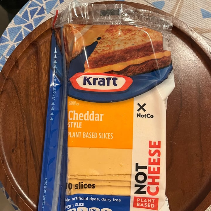 photo of Kraft NotCheese Cheddar Slices shared by @veganforlife2023 on  26 Jan 2024 - review