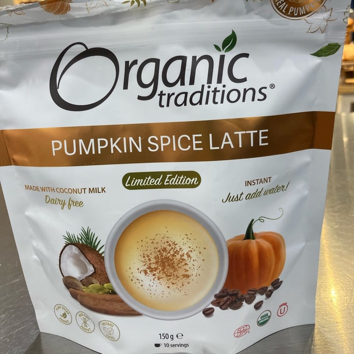 photo of Organic Traditions Pumpkin Spice Latte shared by @valedv on  25 Oct 2023 - review