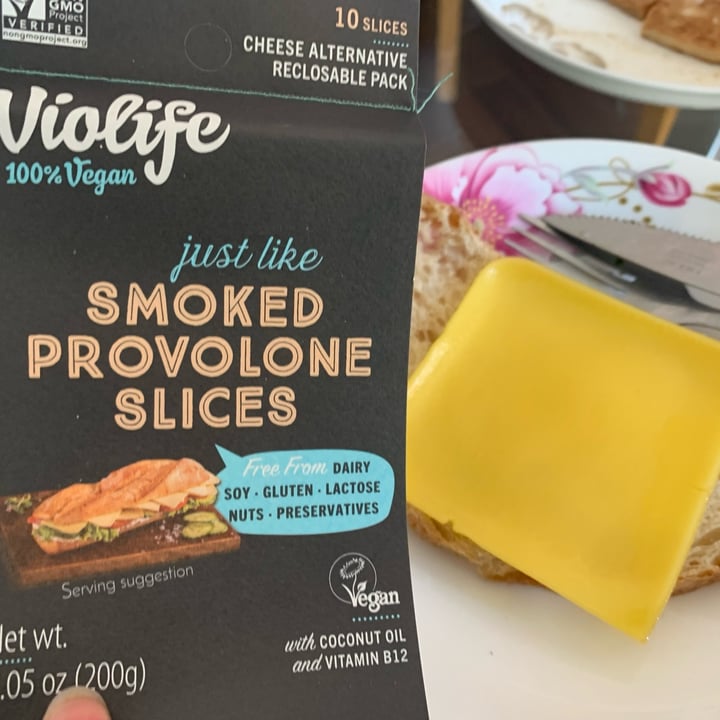 photo of Violife Smoked Provolone Slices shared by @veghui on  14 Feb 2024 - review