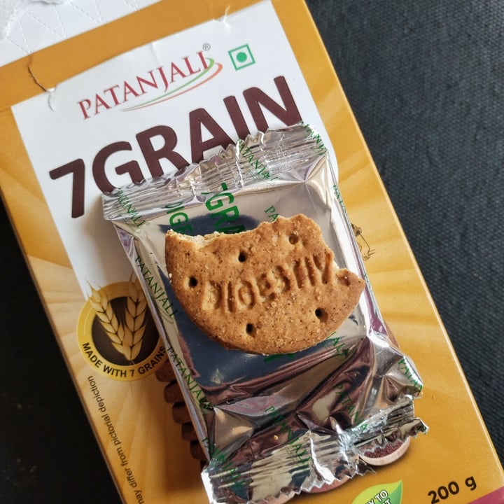photo of Patanjali 7Grain Biscuit Digestive shared by @vegananimallove on  03 Feb 2024 - review