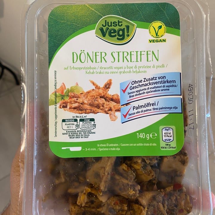 photo of Just Veg! (ALDI Italy) Döner Streifen shared by @inescedeno20 on  16 Sep 2023 - review