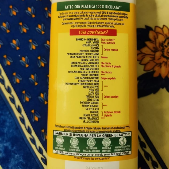 photo of Garnier Balsamo hair food Banana shared by @lillieconnolly on  30 Apr 2024 - review