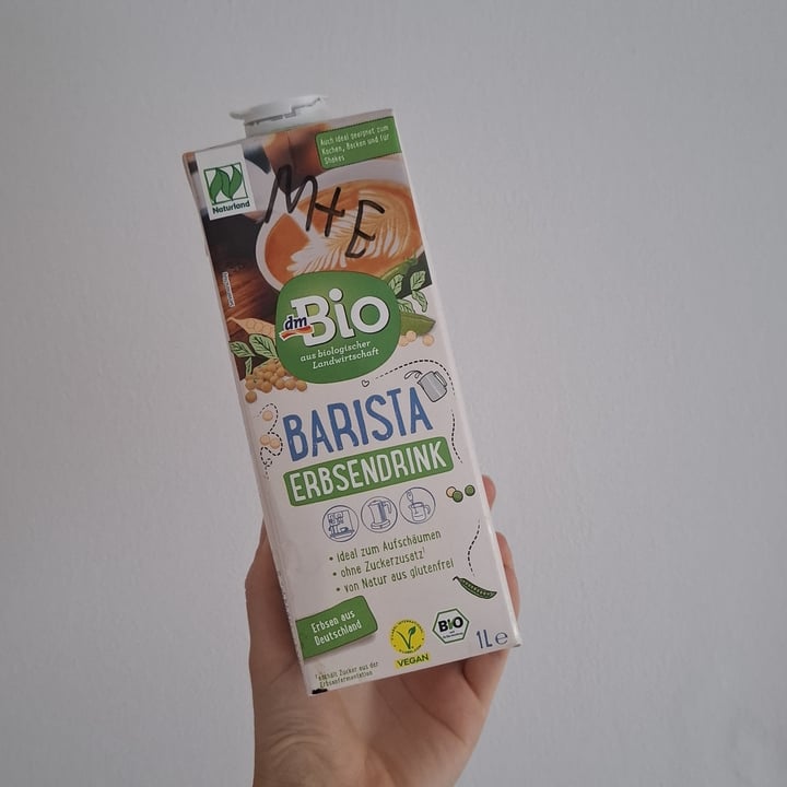 photo of Dm Barista Erbsendrink shared by @emmabean on  26 Jun 2025 - review