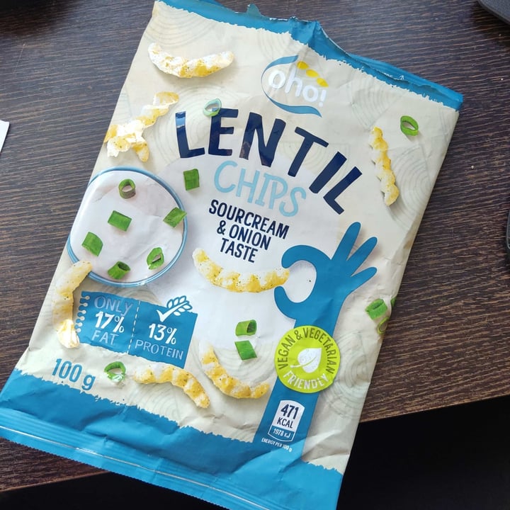 photo of Oho! Lentil Chips Sourcream & Onion Taste  shared by @carlabrion on  14 Feb 2024 - review