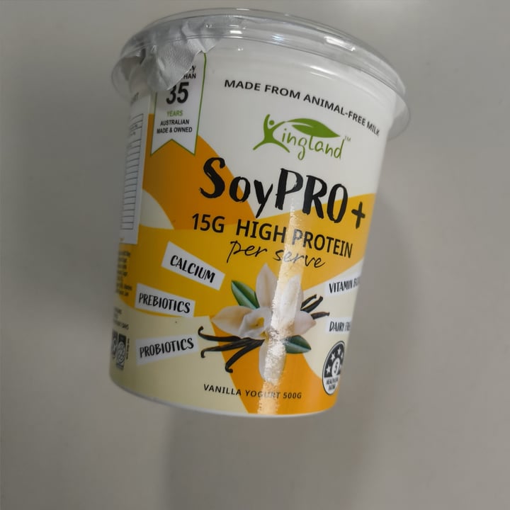 photo of Kingland Soypro High Protein Vanilla Yogurt shared by @jesseats on  26 Jun 2025 - review