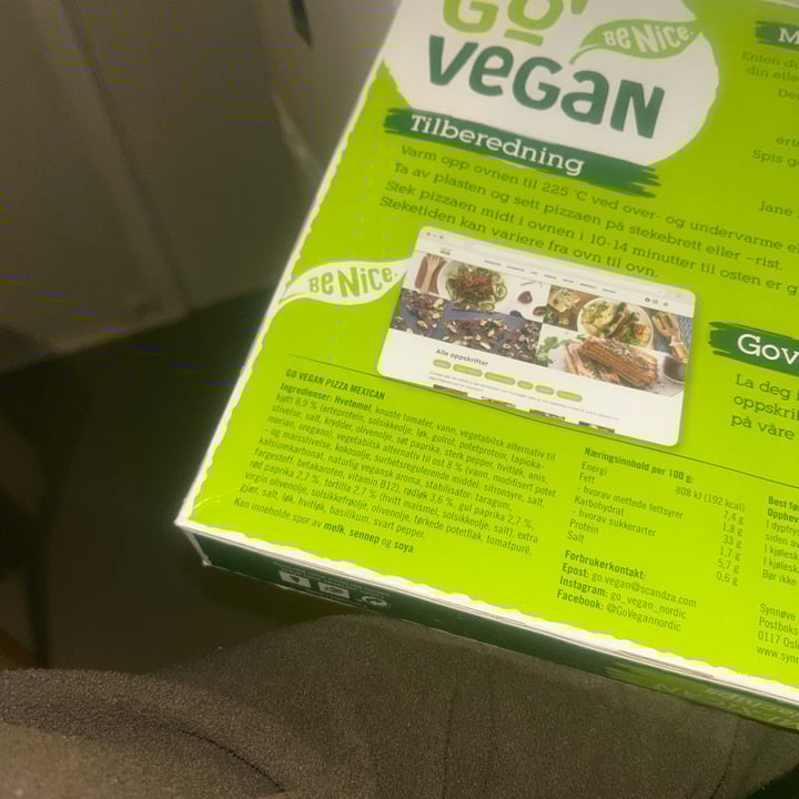 photo of go' vegan Pizza Mexican With Tortilla Chips shared by @helena12345 on  08 Oct 2025 - review