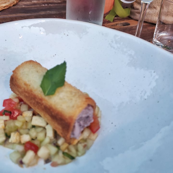 photo of Il germoglio Cannolo Di Pane Ripieno Di Tofu E Cipolle Caramellate shared by @elisata on  11 Aug 2024 - review
