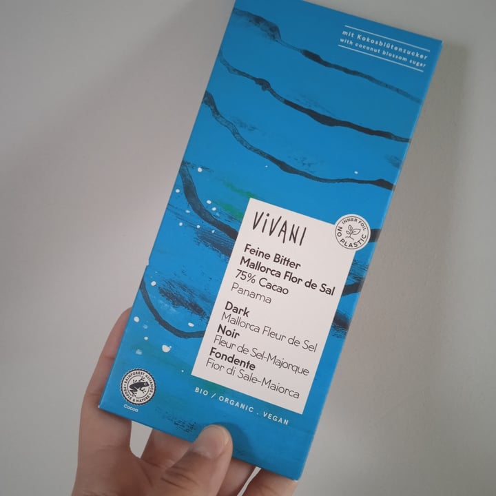 photo of Vivani Feine Bitter Mallorca Flor de Sal shared by @dejalacorrer on  07 Jan 2024 - review