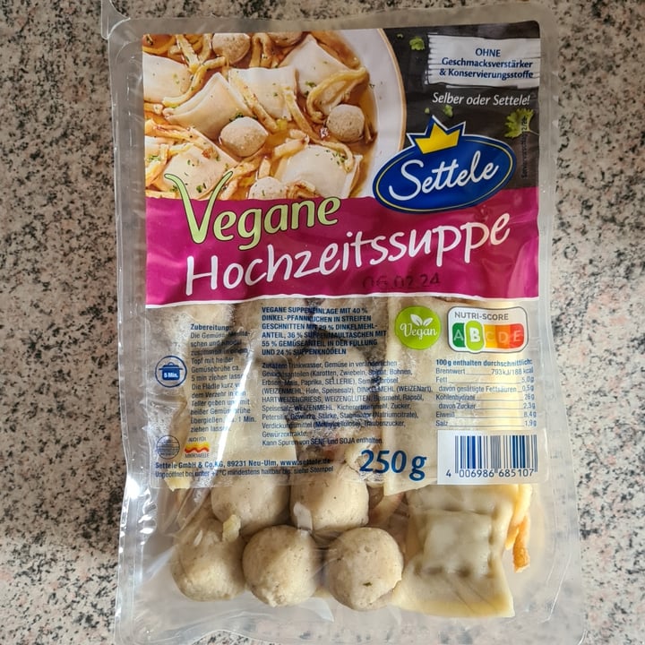 photo of Settele Vegane Hochzeitssuppe shared by @koalamaedchen on  20 Jan 2024 - review