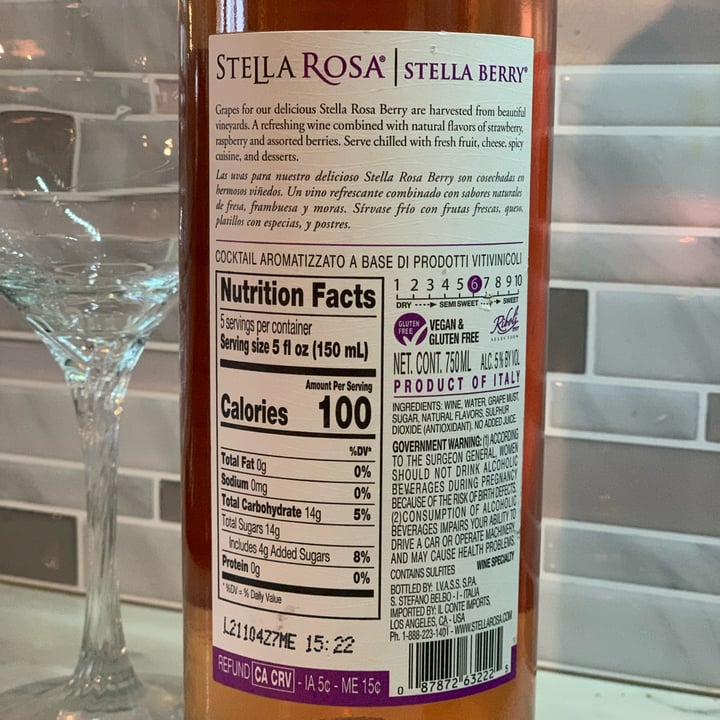 photo of Stella Rosa Stella Berry shared by @veganvanman on  15 Apr 2024 - review