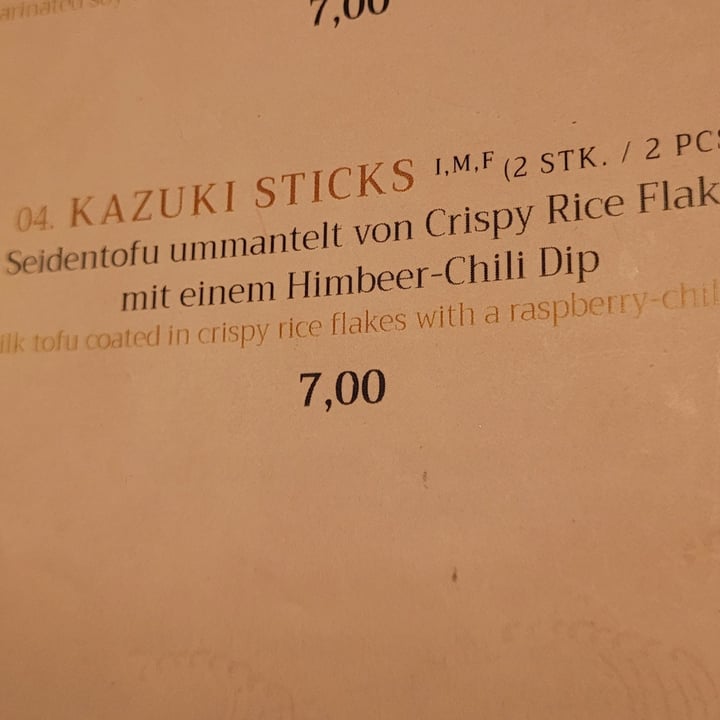 photo of Secret Garden Vegan Sushi München Kazuki Sticks shared by @valc5 on  23 Dec 2023 - review