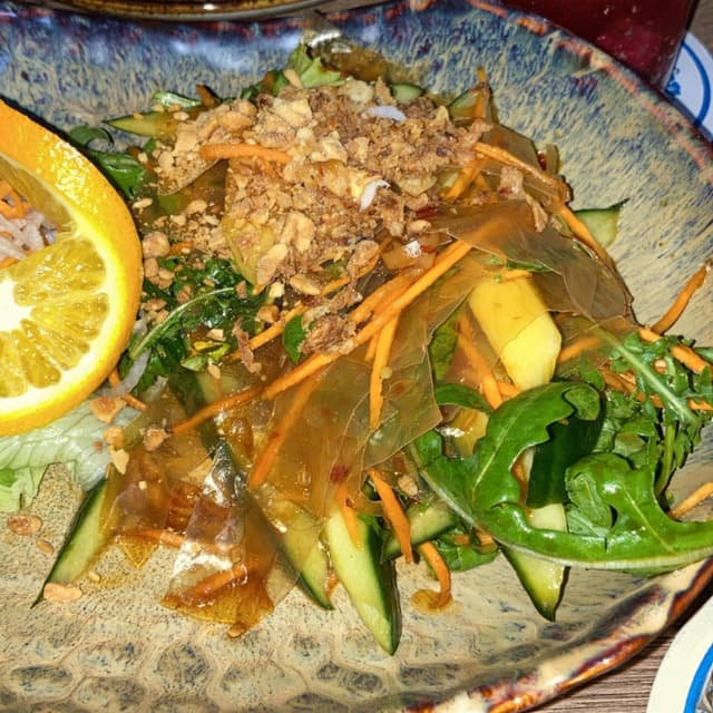 Photo of the dish “Bánh tráng trộn”