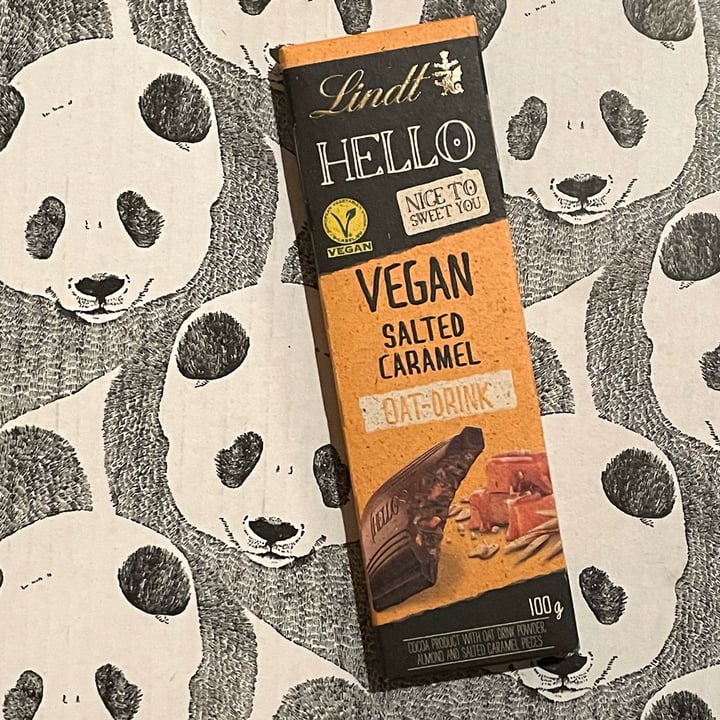 photo of Lindt Hello Vegan Salted Caramel shared by @myrrysmaikku on  26 Apr 2024 - review