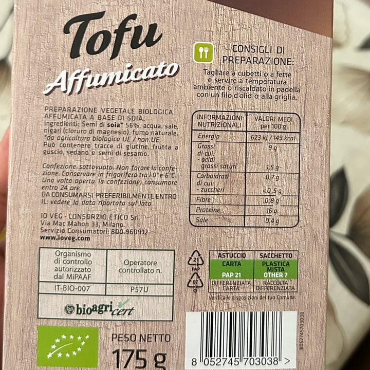 photo of ioVEG Tofu Affumicato shared by @manuvegan on  29 Apr 2024 - review