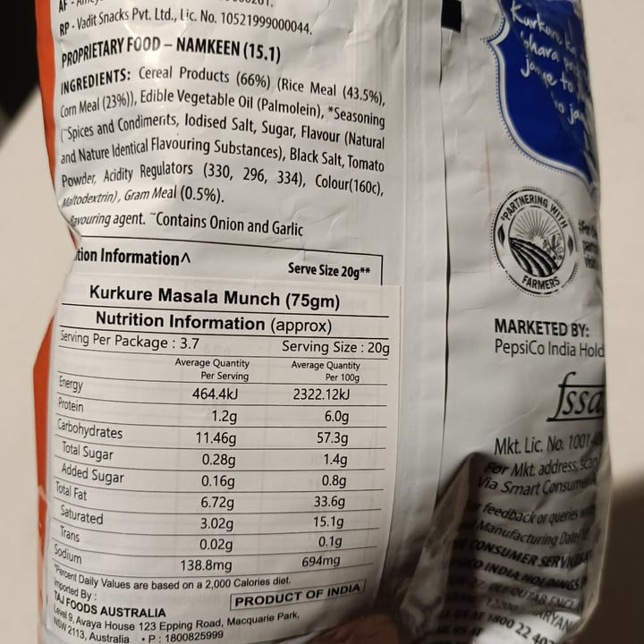 photo of Kurkure Kurkure Masala Twisteez shared by @tardisco on  10 Oct 2025 - review