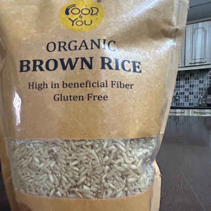 photo of Food 4 you Organic Brown Rice shared by @plantbasedratna on  06 May 2024 - review