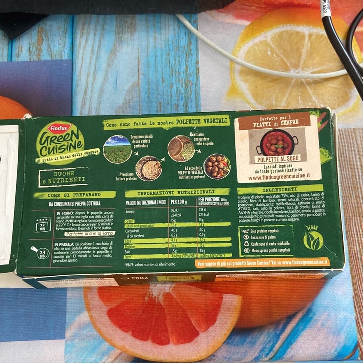 photo of Findus green cuisine Polpette Veg shared by @sofia-plantlover07 on  28 Aug 2023 - review