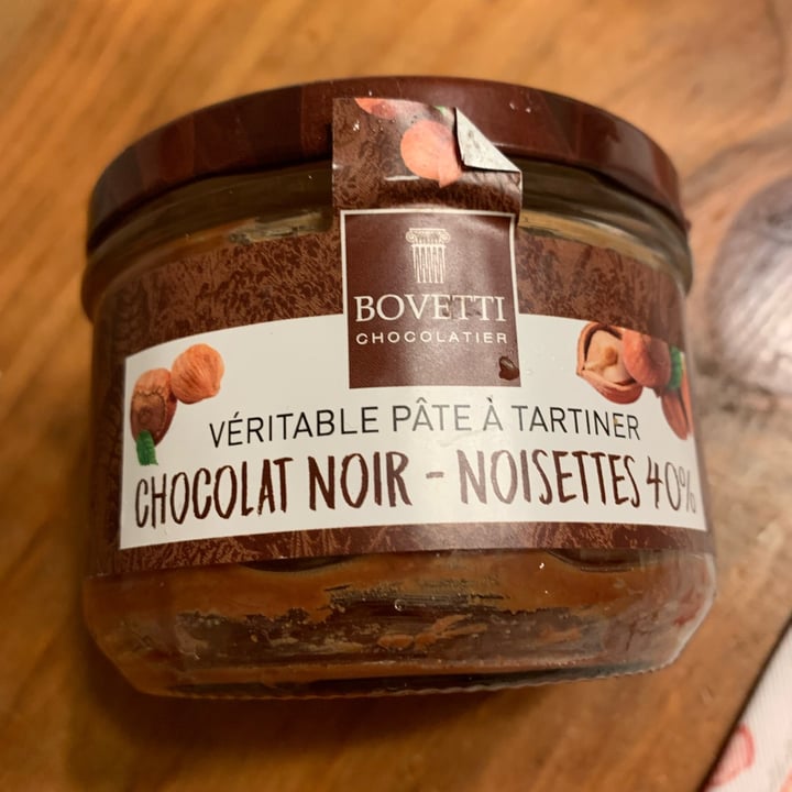 photo of Bovetti Pâte À Tartiner Bio Noisettes Chocolat Noir shared by @roserose on  19 Mar 2024 - review