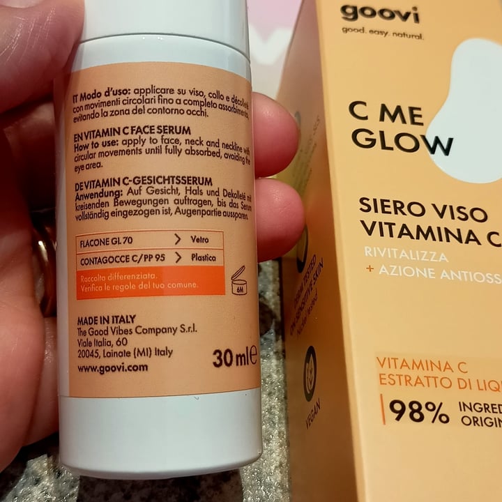 photo of Goovi C ME GLOW siero viso vitamina C shared by @marinasacco on  27 Sep 2023 - review