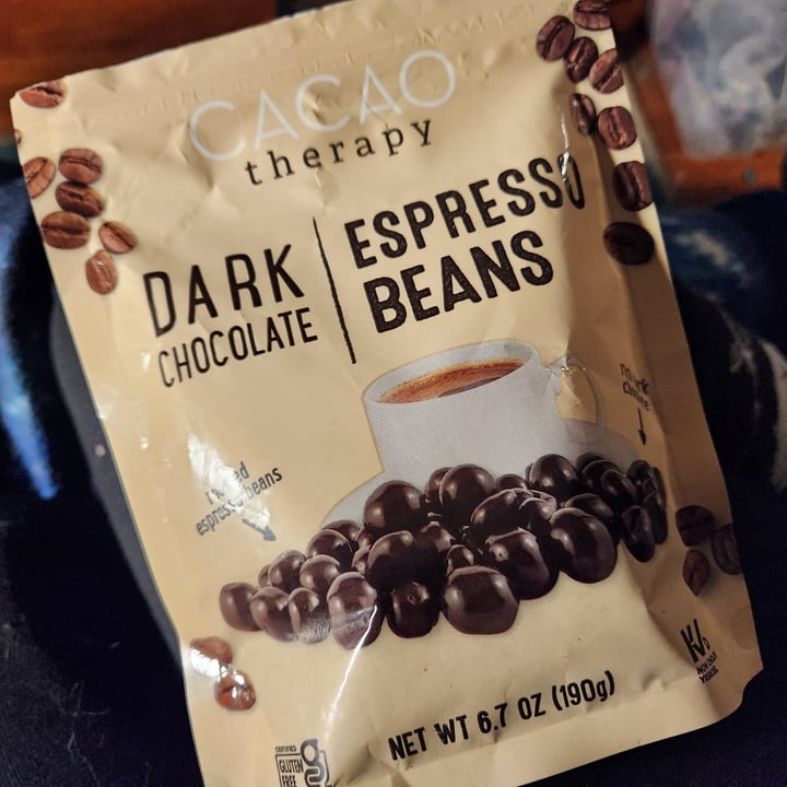 photo of cacao therapy Dark Chocolate Espresso Beans shared by @theveganwitch13 on  28 Jan 2024 - review