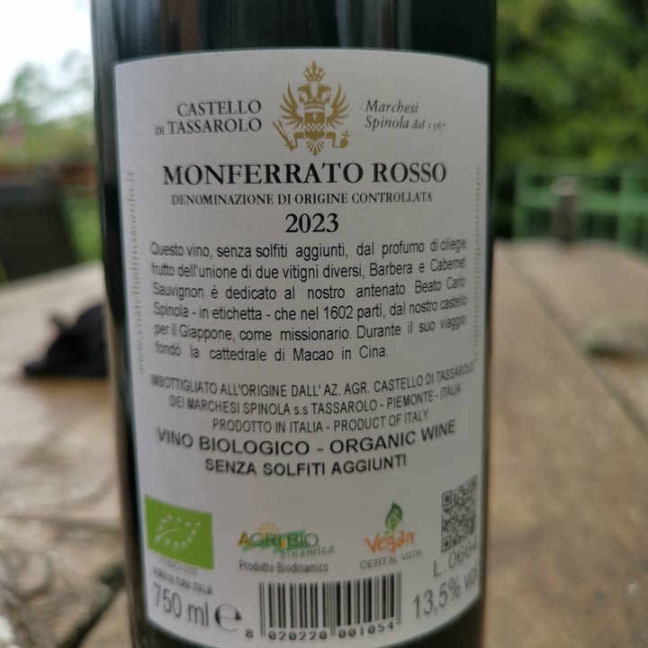 photo of Az. Agricola Castello di Tassarolo vino Cuvèe Monferrato d. o. c. shared by @kekolove72 on  29 Apr 2024 - review