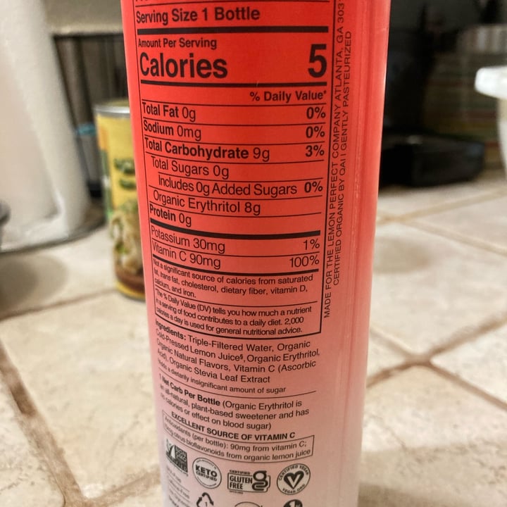 photo of Lemon perfect Strawberry passion fruit cold-pressed lemon water shared by @lion1518 on  16 Jul 2025 - review