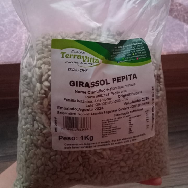 photo of Empório Terra Vitta Semente de Girassol Crua shared by @primagopa on  17 Aug 2025 - review