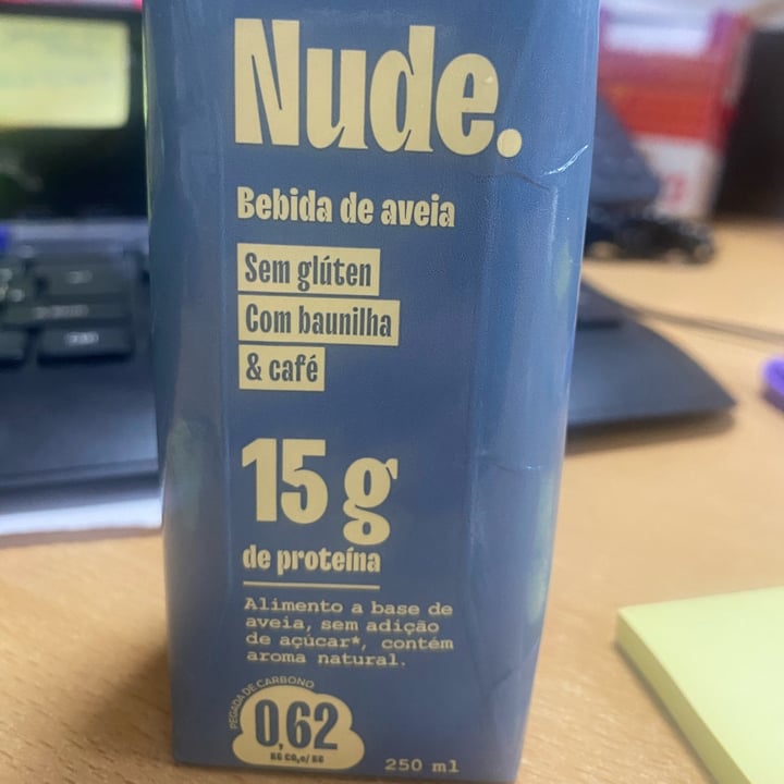 photo of Nude bebida de aveia com baunilha e cafe com 15g de proteina shared by @iza211019 on  03 Oct 2023 - review